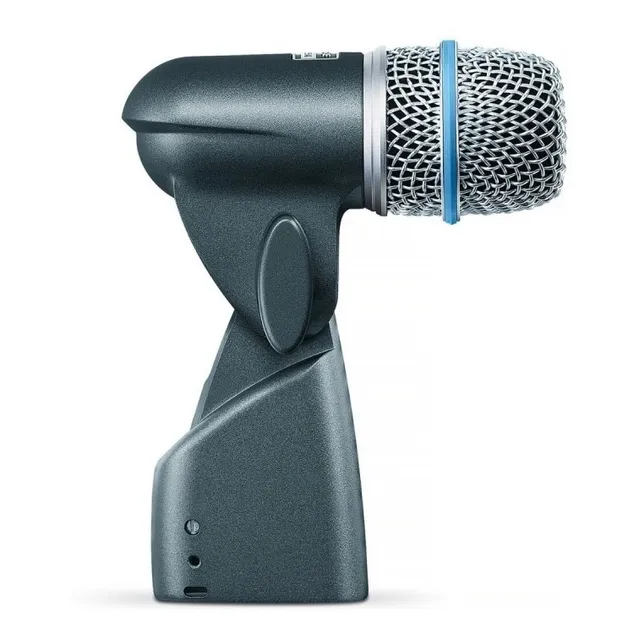 Microfono P/ Instrumentos Shure Beta56a Azul Con Soporte