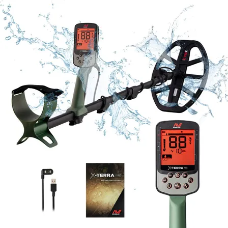 Detector De Metal X-terra Pro Minelab Totalmente À Prova D'água 5 Metros, Bateria Recarregável, 4 Frequências E 6 Modos De Busca
