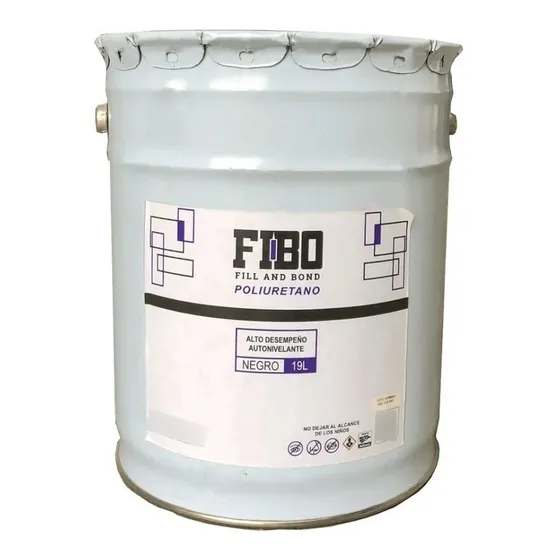 Cubeta Sellador Silicon Poliuretano Autonivelante Fibo 19lts