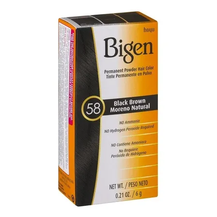 Tintura barba y bigote para barba Bigen 58 de 621.043mL 6g
