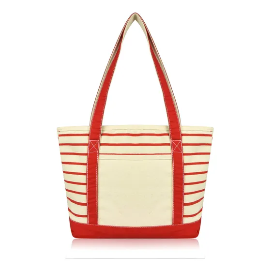 Dalix Pequeña Stripe Tote Bolsa De Hombro De Lujo Pqjjf