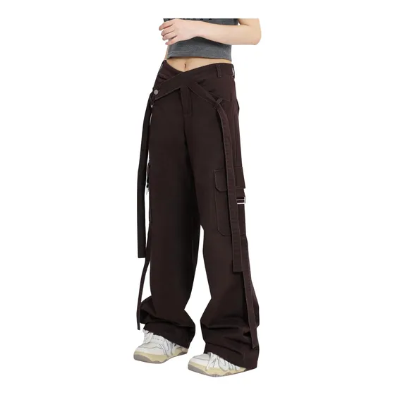 Mono Cintura Forma V Cinta Retro Calle Alta Para Mujer Ancha