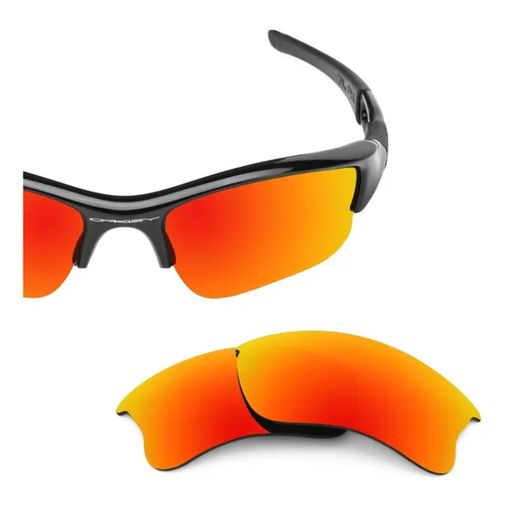 Oakley Flak Jacket Xlj Color Fuego Espejo Polarizado