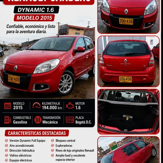 Renault Sandero 2015 1.6 Dynamique