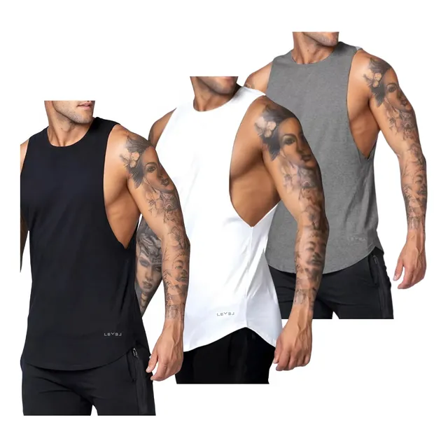 3 Camisillas Esqueleto Gym Entrenamiento X 3 Unidades