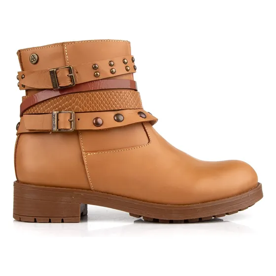 Botas Borcegos Mujer Cuero Citadina Pulseras Geraldina