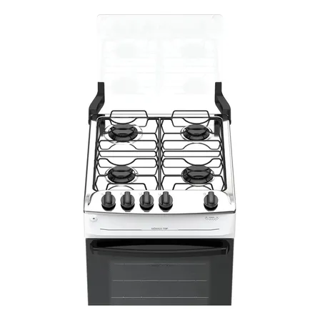 Fogão 04 Bocas Mesa Inox Atlas Mônaco Top Branco Branco