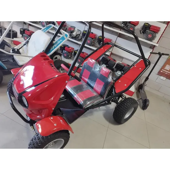 Mini Buggy Partida Eletrica Vermelho