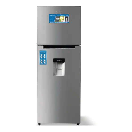 Refrigerador Smartlife Inverter Frío Seco 342 L Inox Con Dis