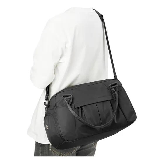 Bolsa De Gimnasio Negra Resistente Al Agua Para Hombre Y Muj