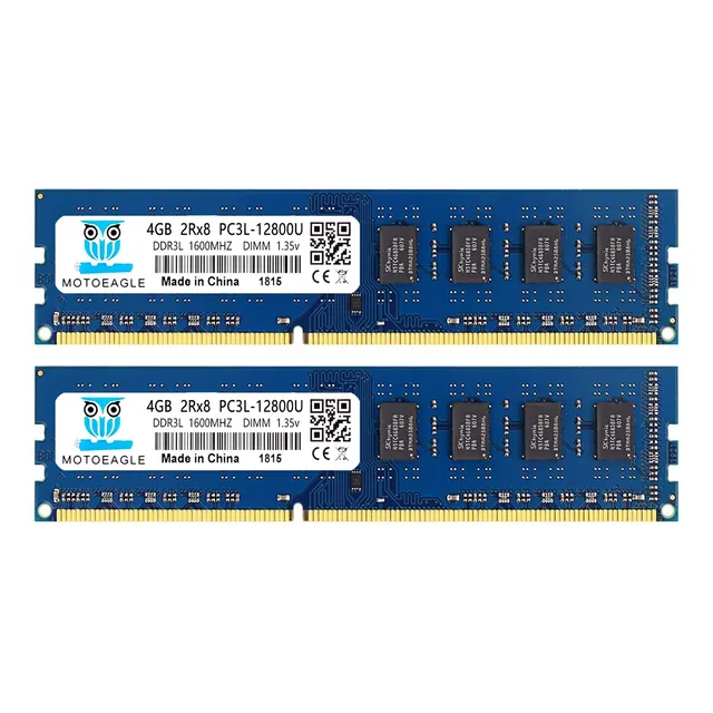 Memoria Ram Motoeagle 8gb Ddr3 2x4gb Azul Dimm