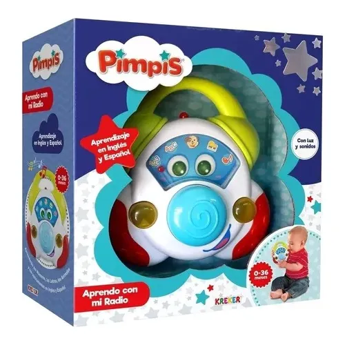 Juego Didáctico Bebes. Aprendo Con Mi Radio. Luz Y Sonidos