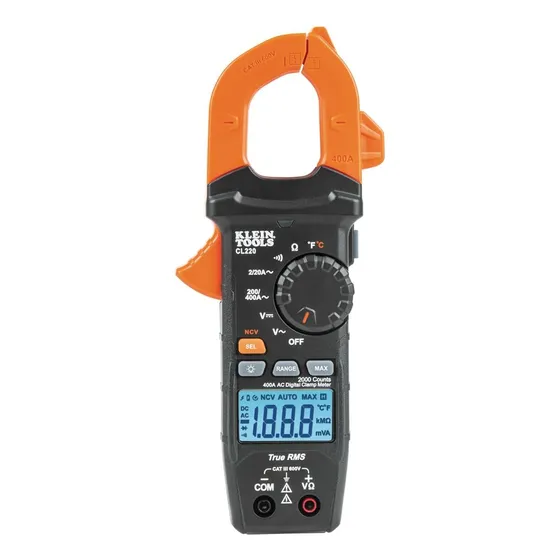 Multímetro Digital Klein Tools Cl220  C/ Termopar Y Funda