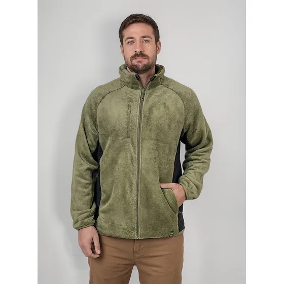Chaqueta Micropolar Hombre Furry Grey Lenga® Cierres Ykk®