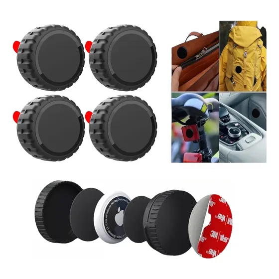 4pcs Fundas Para Airtag Resistente Con Adhesivo