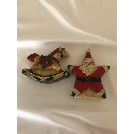 Velas Navideñas, Estilo Country, Santa Y Caballito