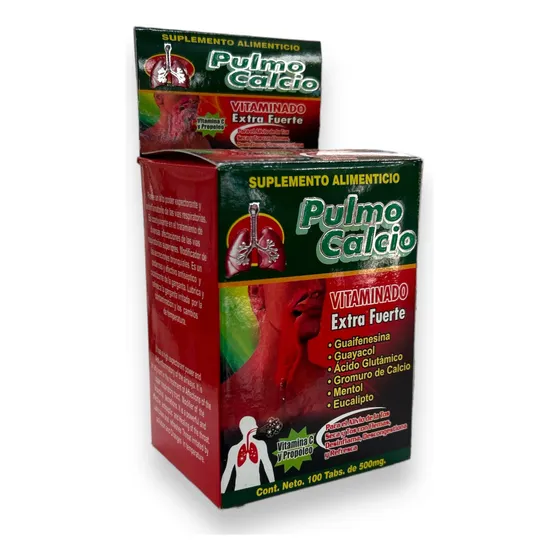 Pulmo Calcio 100 Tabletas La Fuerza De La Salud