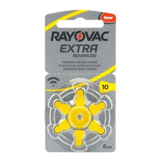 Pilas Para Audífono Rayovac Pr 10 Pack X6