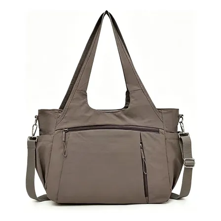 Mochila Feminina, Bolsa De Ombro E Mochila Com Grande Capaci Café