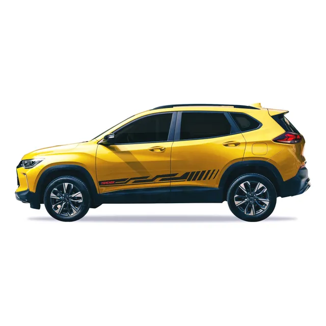 Chevrolet Tracker Turbo Adesivos Lateral Par 2014 A 2024