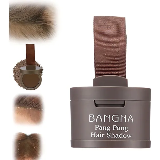 Bangna Hair Shadow Sombra Em Pó P/ Cabelo Barba Sobrancelha Cor 03 Castanho Avermelhado
