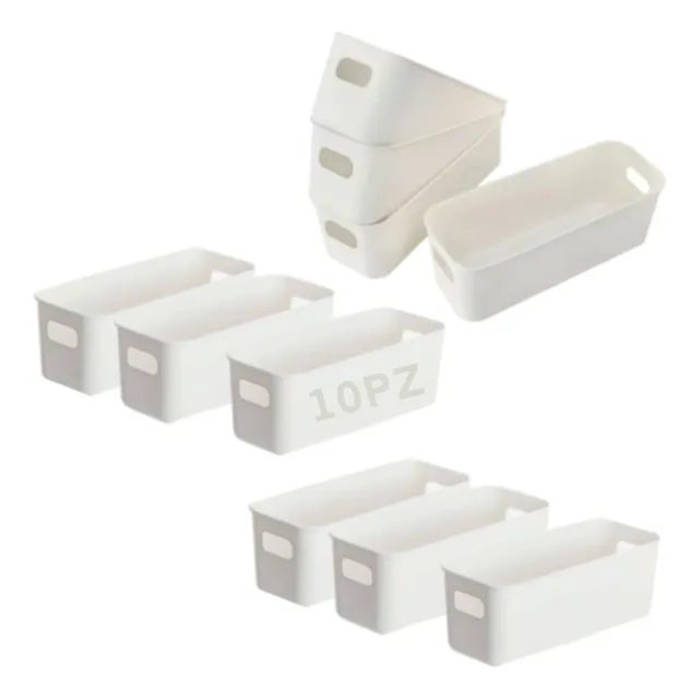 10pz Caja Almacenamiento Organizador Cesta Canasta Multiusos