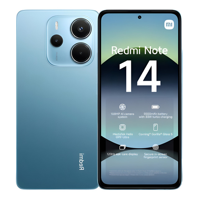 Xiaomi Redmi Note 14 4g Dual Sim 256gb 8gb Ram 108mp Azul Xiaomi Redmi Note 14 4g Dual Sim 256gb 8gb Ram 108mp Azul