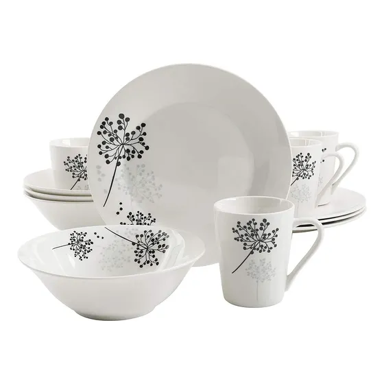 Juego De Vajilla Gibson Home 12 Pzas Netherwood Porcelana