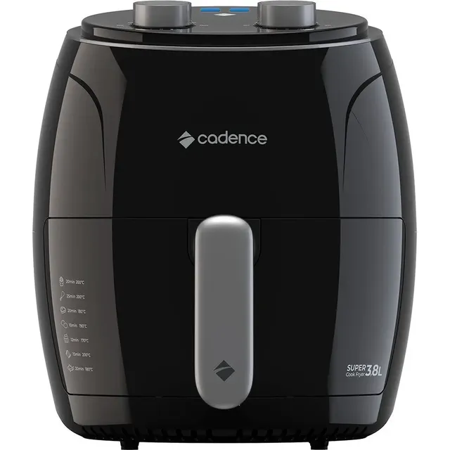 Fritadeira Sem Óleo Super Cook Fryer Frt410 3,8l Cadence Cor Preto 127v