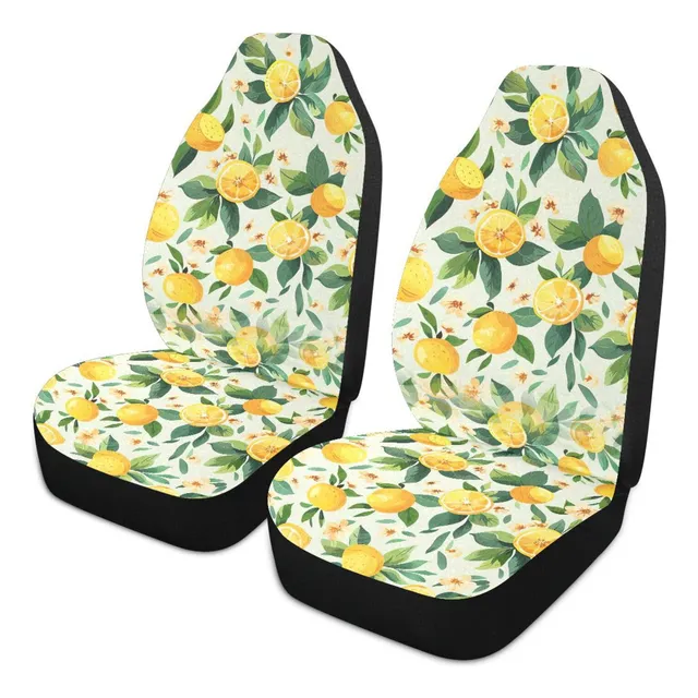 Funda Asiento Coche Diseño Limon Flor Universal Transpirabl