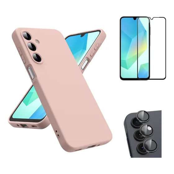 Case Funda Soft Premium Para Samsung Galaxy A16 + Micas