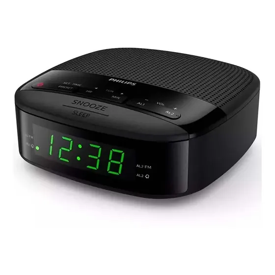 Despertador Philips Radio Tar3205 Doble Alarma Circuit Color Negro | Cuotas sin interés