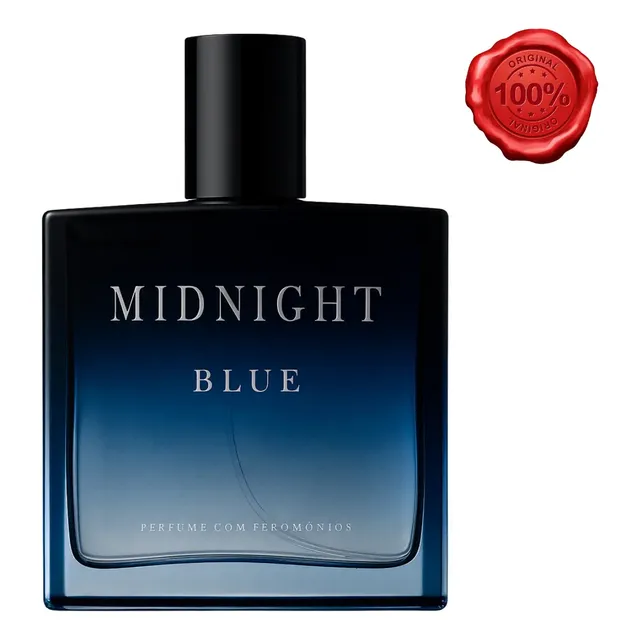 Perfume Masculino Midnight Blue 100ml Alta Performance