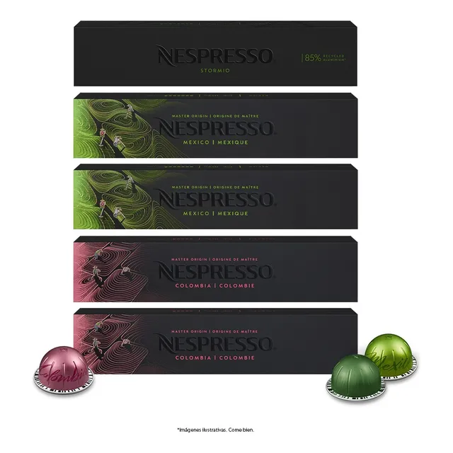 Nespresso Café 50 Cápsulas Sistema Vertuo Intensidad 5 A 8
