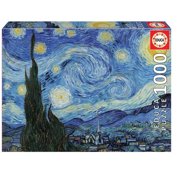 Puzzle Rompecabeza 1000 La Noche Estrellada Vincent Van Gogh