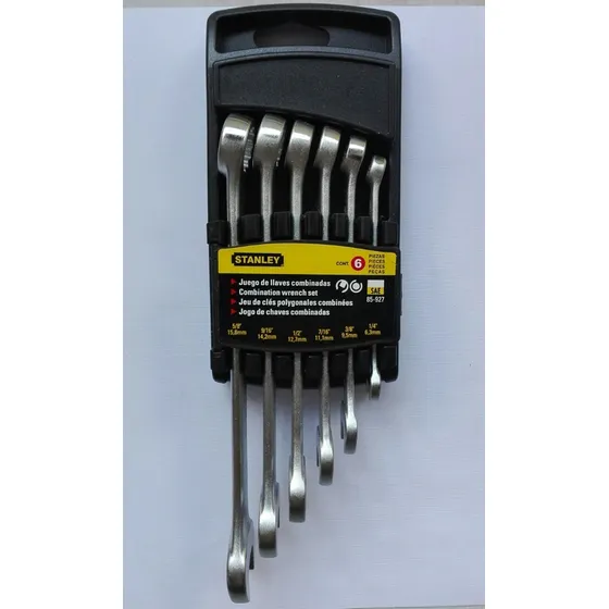 Juego De Llaves Combinadas Sae Pulgadas Stanley