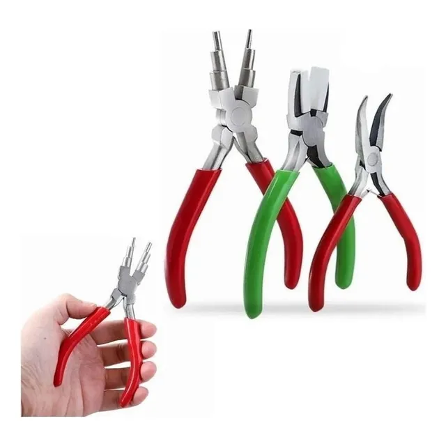 Kit De 3 Pinzas For Joyas, Bisutería, Corte, Alambre.