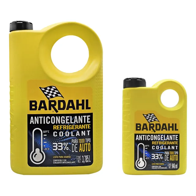 Kit Anticongelante Bardahl Bar543013-bar543037 Litro-garrafa Color Verde Lima