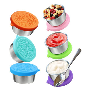 Dip Containers Con Tapas,seis Loncheras For Niños De 1.6 Oz Dip Containers Con Tapas,seis Loncheras For Niños De 1.6 Oz
