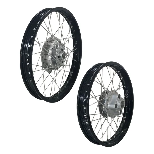Par Aro Preto Completo Cg 125 Ano 83 A 99 Montado E Alinhado