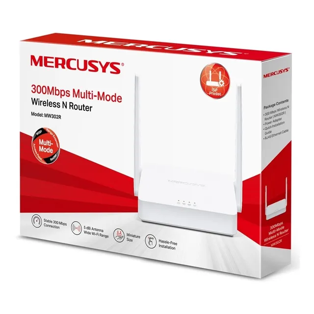 Router Wifi Multimodo 300mb Mw302r 5dbi Mercusys Fam Tp Link