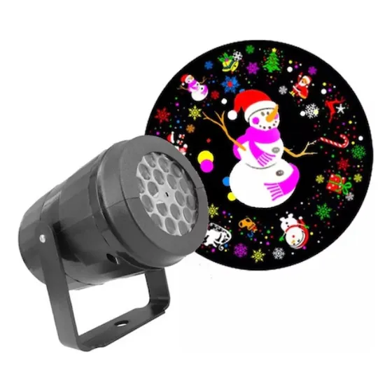 Lámpara Proyector Luces Led Giratoria De 16 Decoraciones