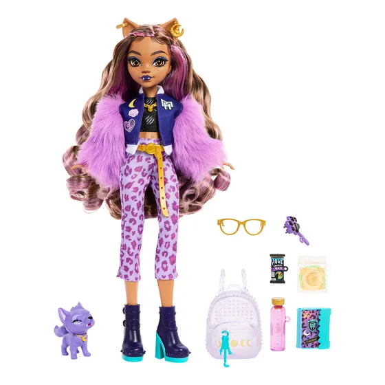 Monster High Boneca Clawdeen Novo Visual com Pet