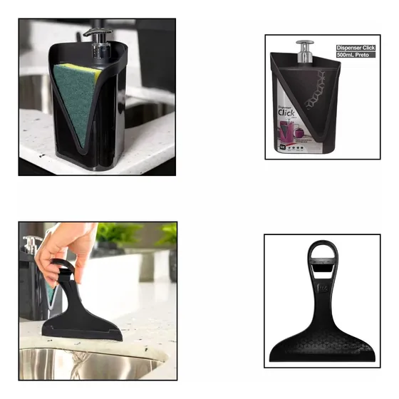Porta Detergente Bucha Dispenser Rodo Seca Pia Uz Cozinha