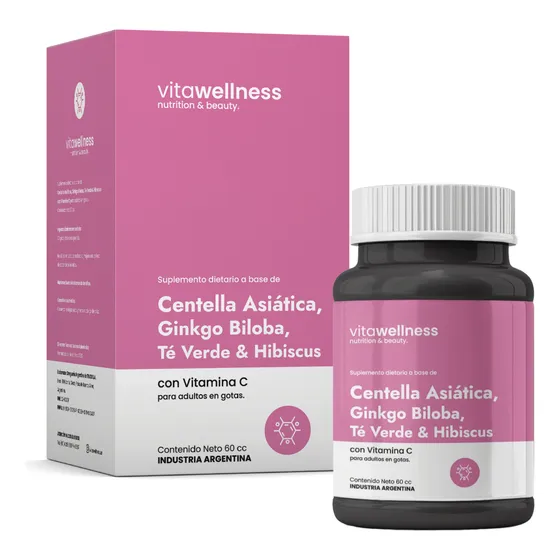 Tintura Madre Vitawellness Centella Asiática Ginkgo Biloba