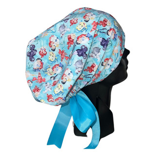 Gorro Quirúrgico Sirenia Ariel Fondo Azul Terro Para Dama Gorro Quirúrgico Sirenia Ariel Fondo Azul Terro Para Dama