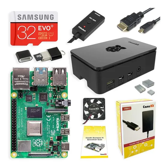 Computador Raspberry Pi 4 B (1.5ghz, 2gb Ram) Kanakit Starte