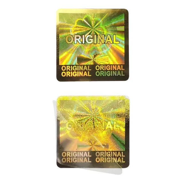 Pack 200 Sellos Original Holografico  Dorado