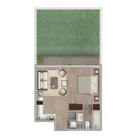 1 dormitorio  |  1 baño