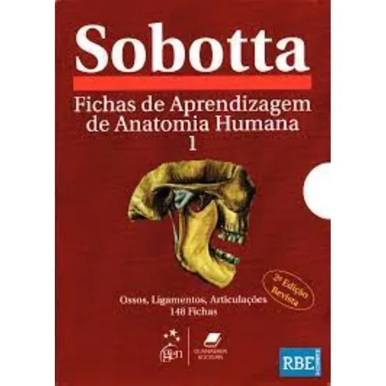 Livro Fichas De Aprendizagem De Anatomia Humana Vol 1 - Johannes Sobotta [2014]